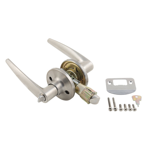 Ap Products AP Products 013-231-SS Privacy Lock Set - Lever, Stainless Steel 013-231-SS